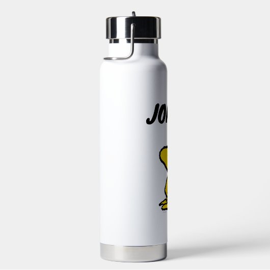 Woodstock Classic Design Pattern | Jouw namen toev Waterfles (Rechts)