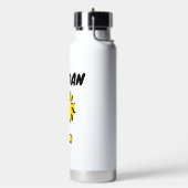 Woodstock Classic Design Pattern | Jouw namen toev Waterfles (Links)