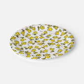 Woodstock Classic Design Pattern Papieren Bordje (Gekanteld)