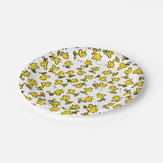 Woodstock Classic Design Pattern Papieren Bordje (Gekanteld)
