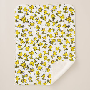 Woodstock Classic Design Pattern Sherpa Deken