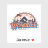 Woodstock, Connecticut Sticker (Vel)