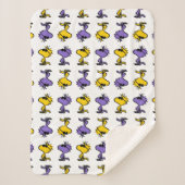 Woodstock Cool Sunbril Pattern Sherpa Deken (Voorkant)