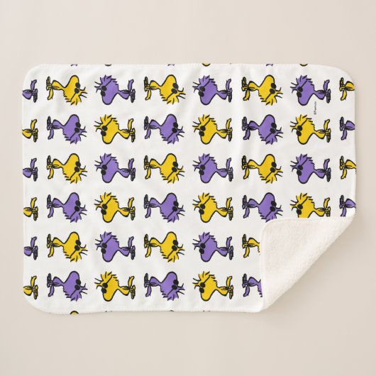 Woodstock Cool Sunbril Pattern Sherpa Deken (Voorkant (horizontaal))