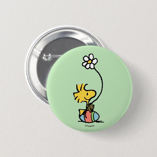 Woodstock Easter Egg Ronde Button 5,7 Cm (Voorkant /achterkant)