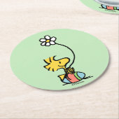 Woodstock Easter Egg Ronde Kartonnen Onderzetter (Gebogen)