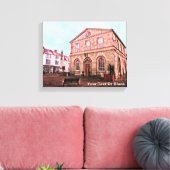 Woodstock, England Town Hall Canvas Afdruk (Insitu (Woonkamer))
