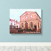 Woodstock, England Town Hall Canvas Afdruk (Insitu (Houten vloer))