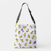 Woodstock Fun Pattern Crossbody Tas (Achterkant)