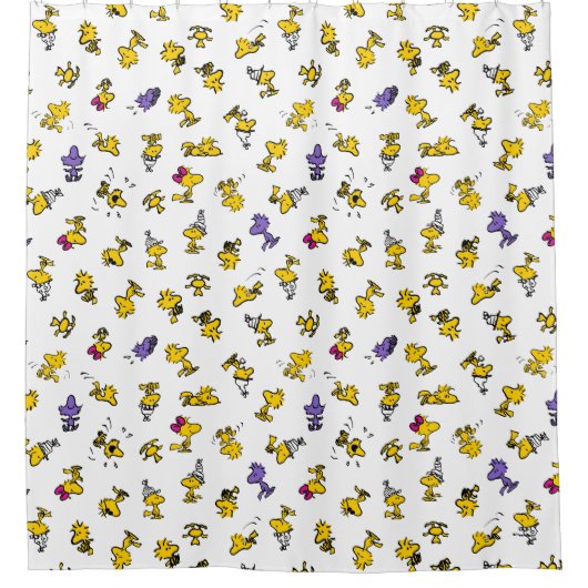 Woodstock Fun Pattern Douchegordijn (Voorkant)