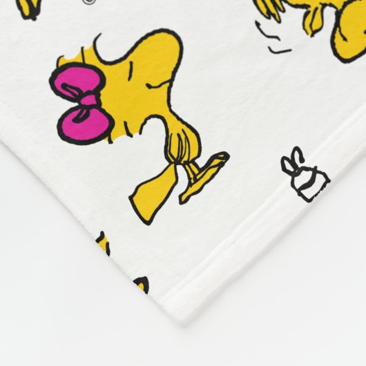 Woodstock Fun Pattern Fleece Deken (Hoek)