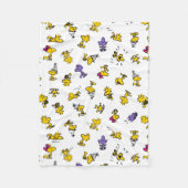 Woodstock Fun Pattern Fleece Deken (Voorkant)