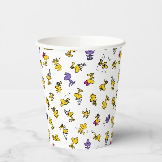 Woodstock Fun Pattern Papieren Bekers (Links)