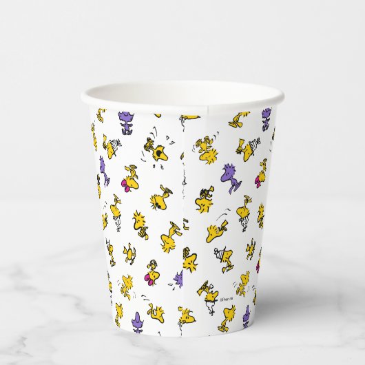 Woodstock Fun Pattern Papieren Bekers (Rechts)