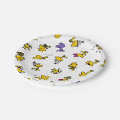 Woodstock Fun Pattern Papieren Bordje (Gekanteld)