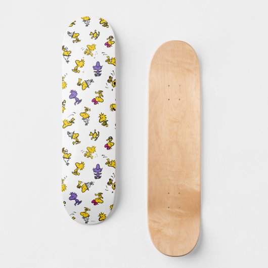 Woodstock Fun Pattern Persoonlijk Skateboard (Voorkant)