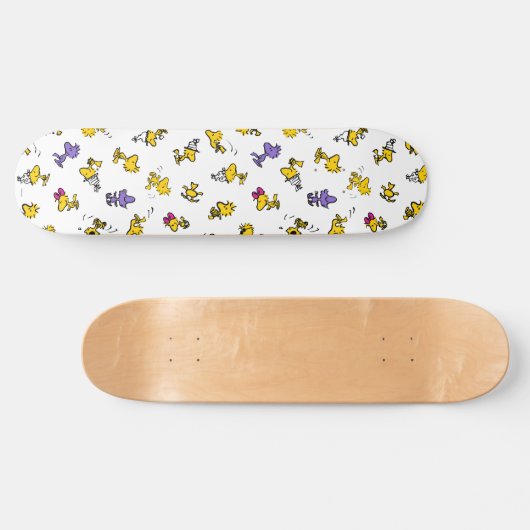 Woodstock Fun Pattern Persoonlijk Skateboard (Horizontaal)