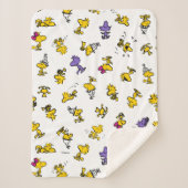 Woodstock Fun Pattern Sherpa Deken (Voorkant)