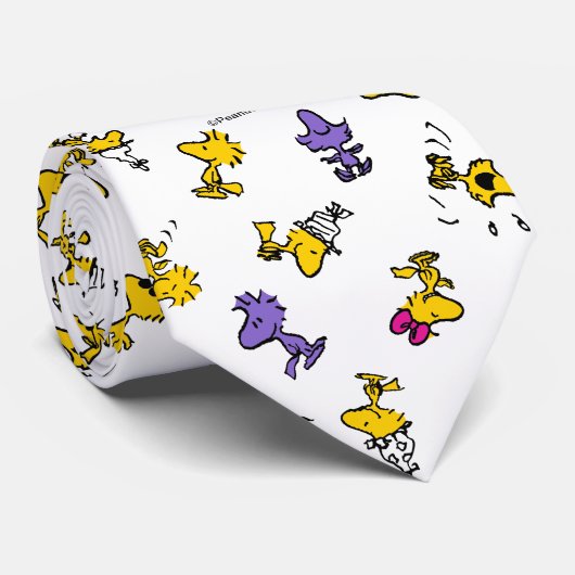 Woodstock Fun Pattern Stropdas (Opgerold)