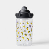 Woodstock Fun Pattern Waterfles (Achterkant)