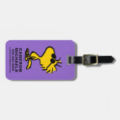 Woodstock in zonnebril bagagelabel (Voorkant horizontaal)