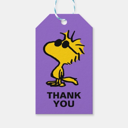 Woodstock in zonnebril cadeaulabel (Voorkant)