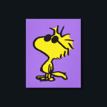 Woodstock in zonnebril canvas afdruk<br><div class="desc">Kijk eens naar dit superschattige ontwerp met Woodstock die een coole zonnebril draagt.</div>