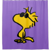 Woodstock in zonnebril douchegordijn (Voorkant)