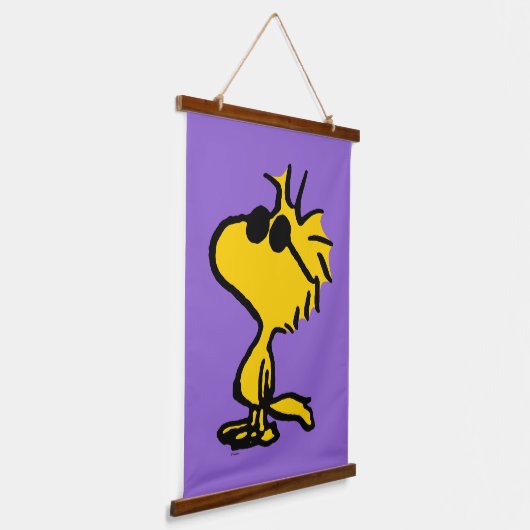 Woodstock in zonnebril hangend wandkleed (Gebogen)