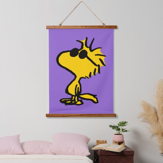 Woodstock in zonnebril hangend wandkleed (Slaapkamer)