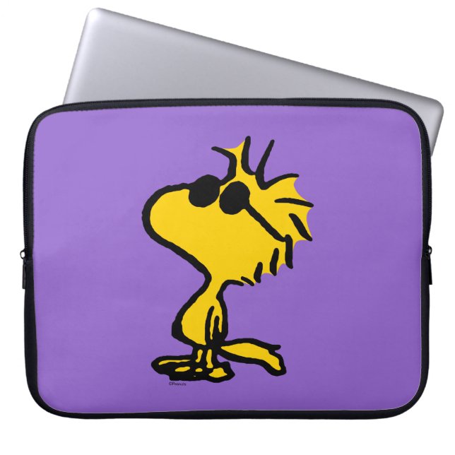 Woodstock in zonnebril laptop sleeve (Voorkant)