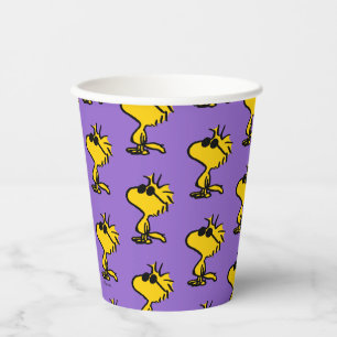 Woodstock in zonnebril papieren bekers