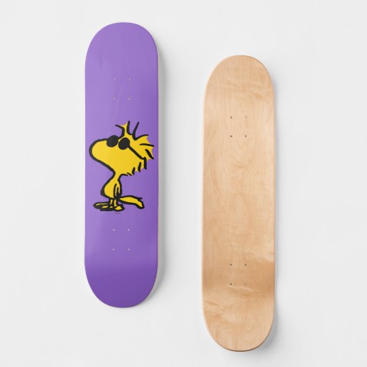 Woodstock in zonnebril persoonlijk skateboard (Voorkant)