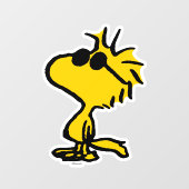 Woodstock in zonnebril raamsticker (Vel)