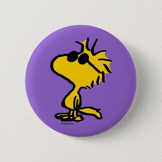 Woodstock in zonnebril ronde button 5,7 cm (Voorkant)