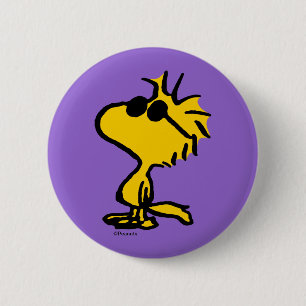 Woodstock in zonnebril ronde button 5,7 cm