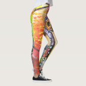 Woodstock  Leggins mit Lennon-Peace-Flower-Power Leggings (Rechts)