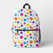 Woodstock Rainbow Polka Dot Pattern Bedrukte Rugzak (Voorkant)