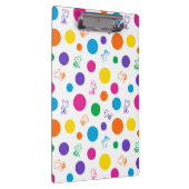 Woodstock Rainbow Polka Dot Pattern Klembord (Rechts)