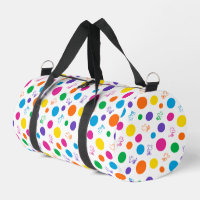 Woodstock Rainbow Polka Dot Pattern