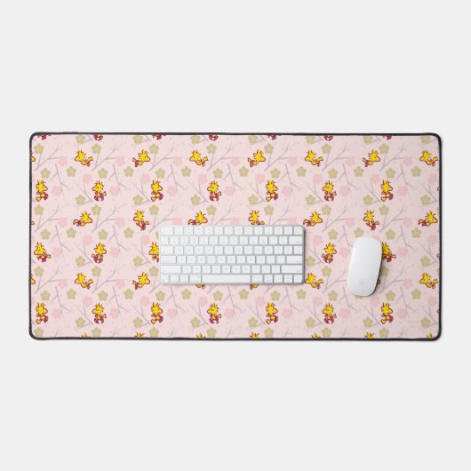 Woodstock Roze Cherry Blossom Pattern Bureaumat (Keyboard & Muis)