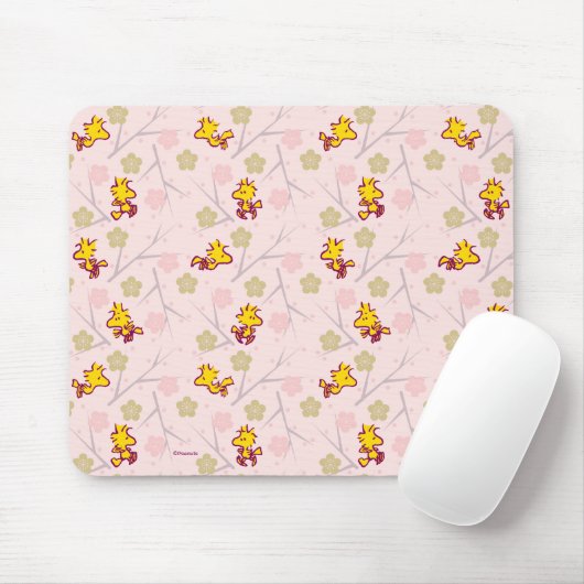 Woodstock Roze Cherry Blossom Pattern Muismat (Met muis)