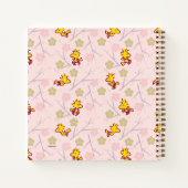 Woodstock Roze Cherry Blossom Pattern Notitieboek (Achterkant)