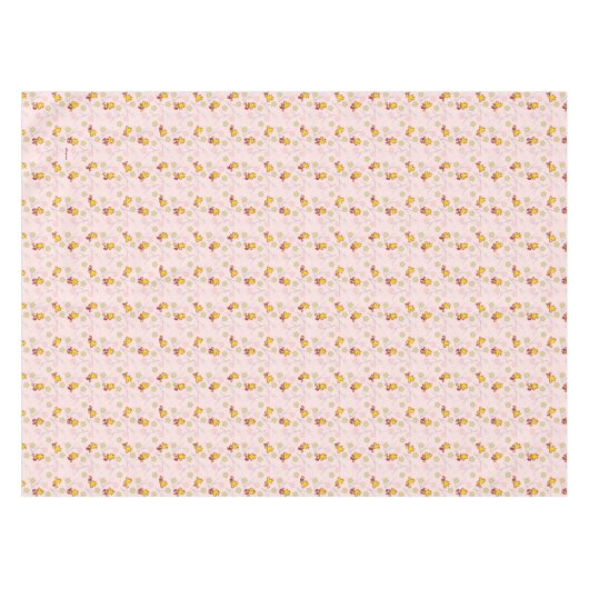 Woodstock Roze Cherry Blossom Pattern Tafelkleed (Voorkant (Horizontaal))