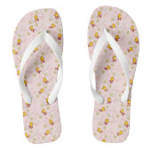 Woodstock Roze Cherry Blossom Pattern Teenslippers (Voetbed)