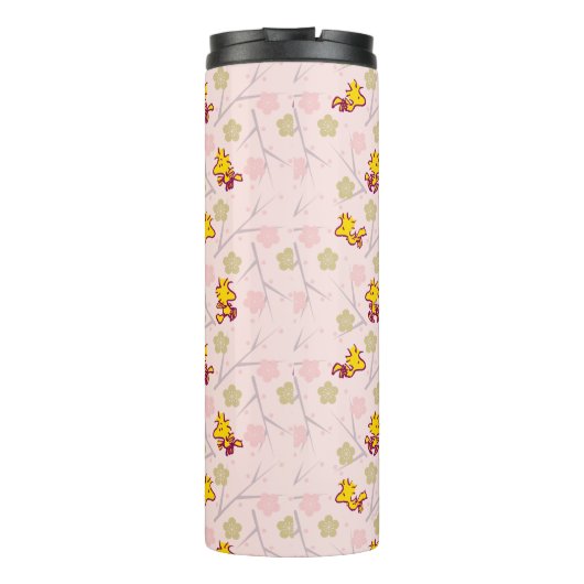 Woodstock Roze Cherry Blossom Pattern Thermosbeker (Achterkant)