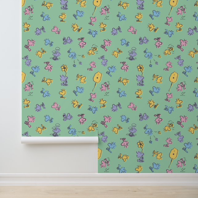 Woodstock Sugar Pop Art Pattern Behang (Applicatie)