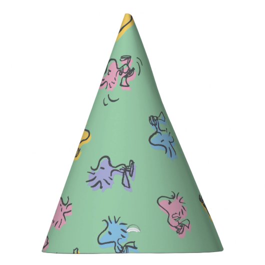 Woodstock Sugar Pop Art Pattern Feesthoedjes (Rechts)