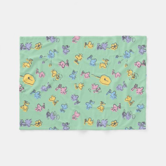 Woodstock Sugar Pop Art Pattern Fleece Deken (Voorkant (Horizontaal))