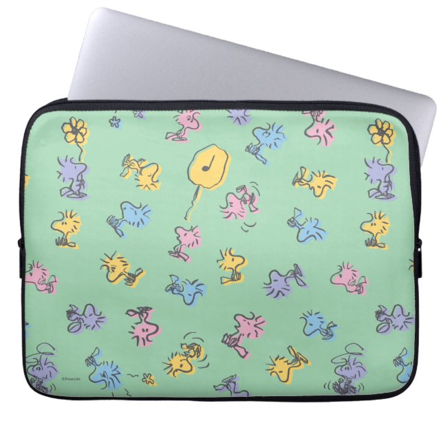 Woodstock Sugar Pop Art Pattern Laptop Sleeve (Voorkant)